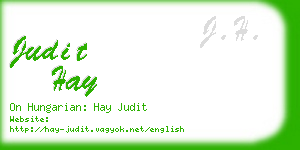 judit hay business card